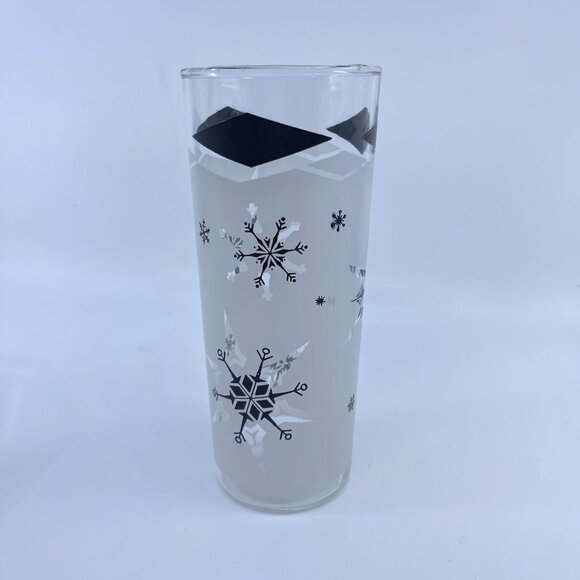 vintage mid century anchor hocking atomic snowflake highball tumbler set of 6 - Picture 5 of 5